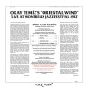 OKAY TEMİZ’S ORIENTAL WIND – montreoux jazz festival ’82 TR baskı