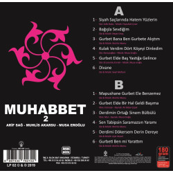 ARİF SAĞ/MUSA EROĞLU/MUHLİS AKARSU – muhabbet-2    (arka kapak)
