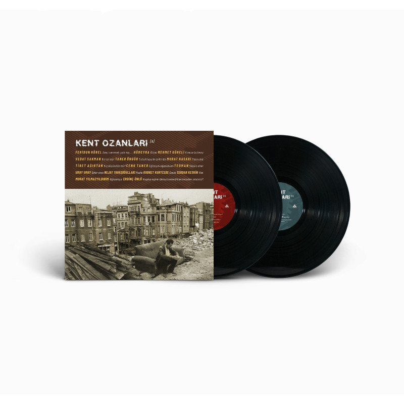 ÇEŞİTLİ SANATÇILAR – kent ozanları-1   2LP  (ön kapak)