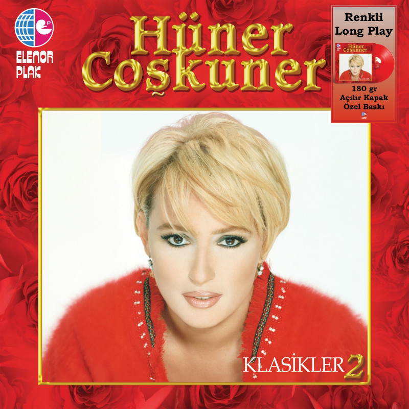 HÜNER COŞKUNER – klasikler-2  (kırmızı renkli plak)  (ön kapak)
