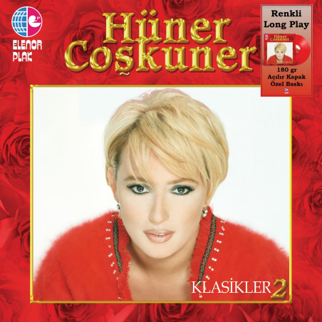 HÜNER COŞKUNER – klasikler-2  (kırmızı renkli plak)  (ön kapak)