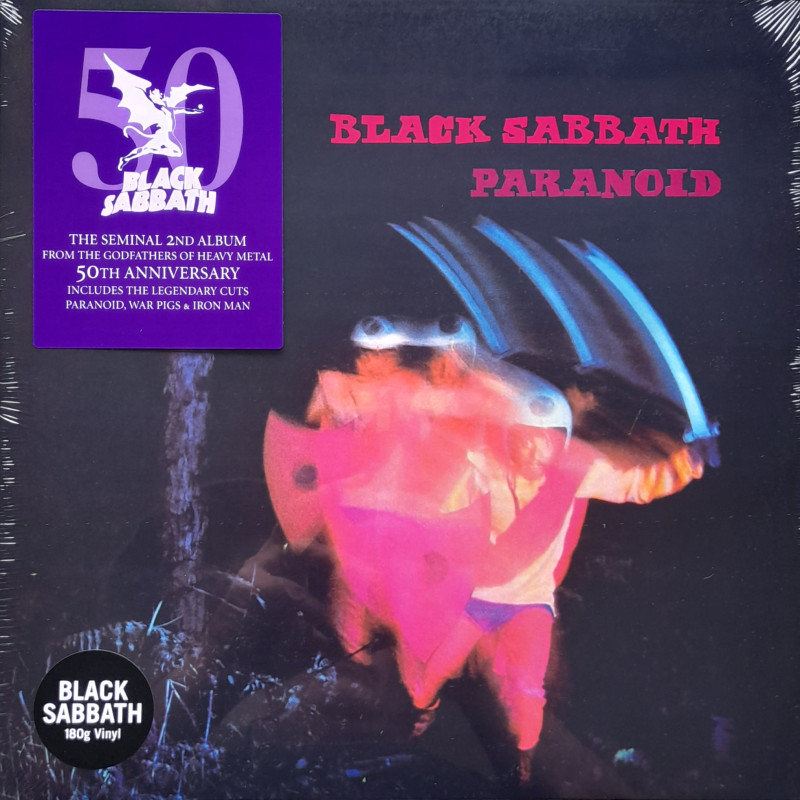 BLACK SABBATH – Paranoid (ön kapak)