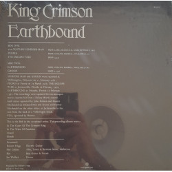 KING CRIMSON - Earthbound   (arka kapak)