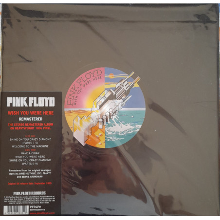 PINK FLOYD – Wish You Were Here  (ön kapak)