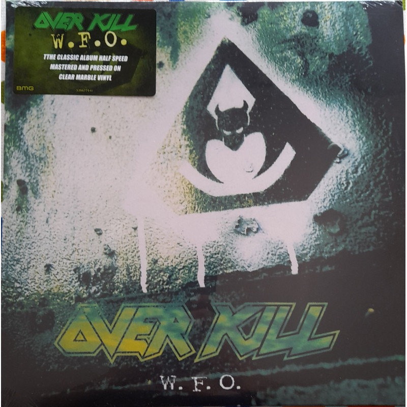 OVER KILL – W.F.O. (CLEAR MARBLED VINYL)