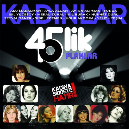 ÇEŞİTLİ SANATÇILAR –  45’lik plaklar/kadınlar (ön kapak)