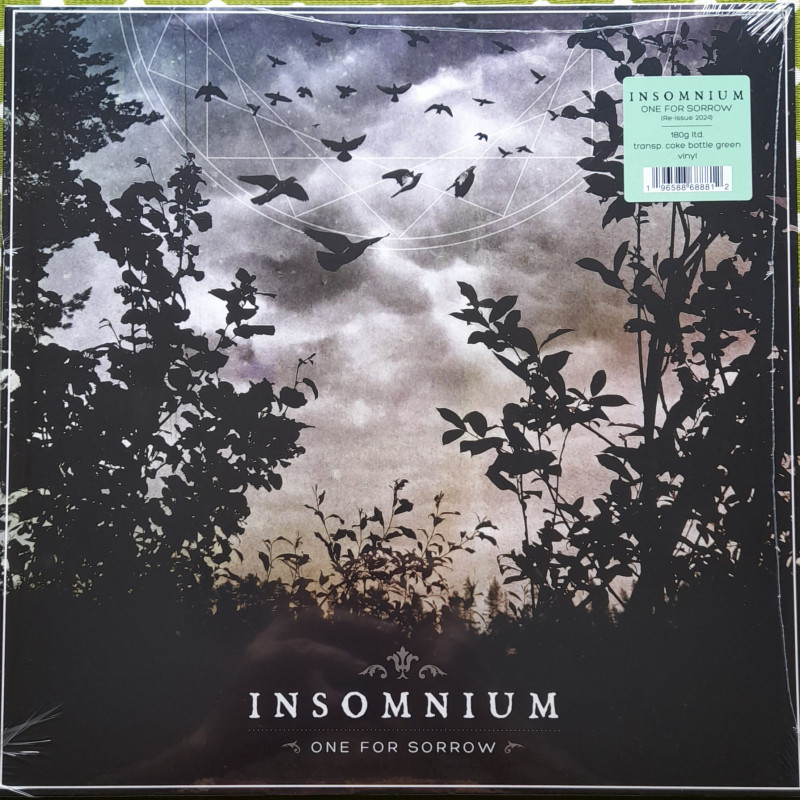 INSOMNIUM – One For Sorrow (Limited Edition TRANSPARENT COOK BOTTLE GREEN VINYL)