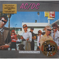 AC/DC – Dirty Deeds Done Dirt Cheap (50th. Anniversary Special Edition  GOLD VINYL)