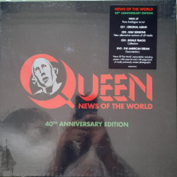 QUEEN – NEWS OF THE WORLD (40th. ANNIVERSARY EDITION) LP + 3CD + DVD  BOXSET