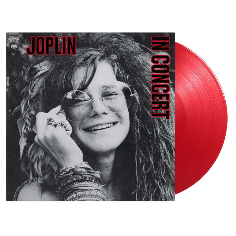 JANIS JOPLIN – Joplin In Concert (Limited Edition, Numbered, TRANSLUCENT RED COLOURED VINYL) 2LP