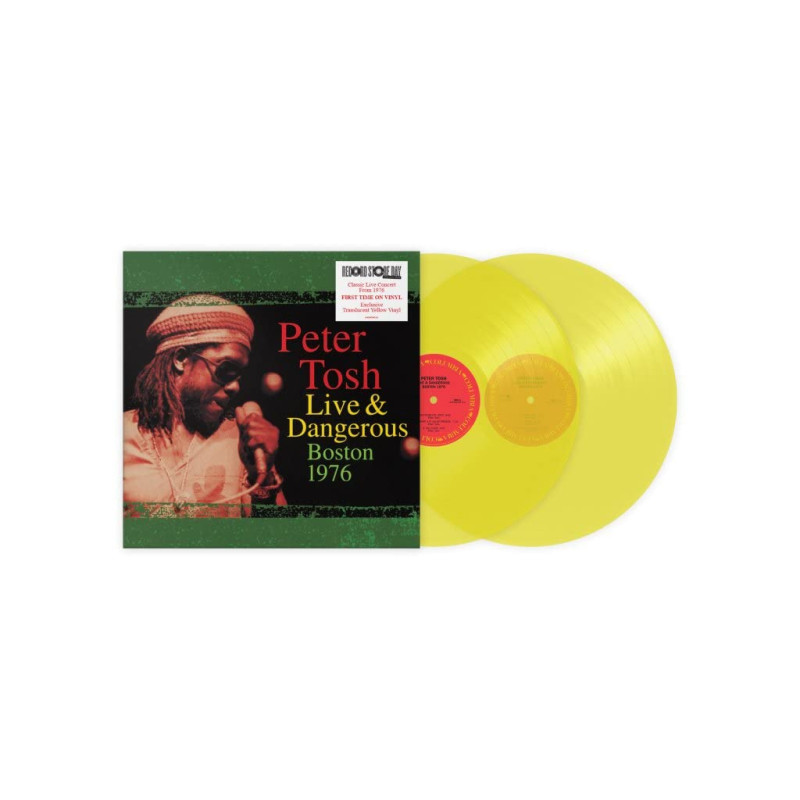 PETER TOSH – Live & Dangerous:Boston 1976  (TRANSLUCENT YELLOW VINYL)  2LP