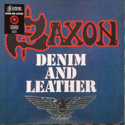SAXON – Denim & Leather (40th.Anniversary Limited Edition RED with BLACK SPLATTER VINYL)
