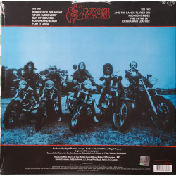 SAXON – Denim & Leather (40th.Anniversary Limited Edition RED with BLACK SPLATTER VINYL)