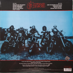SAXON – Denim & Leather (Limited Edition BLUE with WHITE & GREY SPLATTER VINYL)