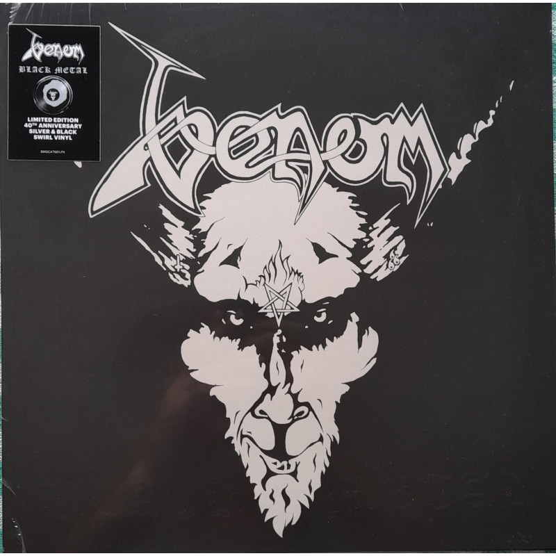 VENOM – Black Metal (40th.Anniversary Limited Edition SILVER & BLACK SWIRL VINYL)