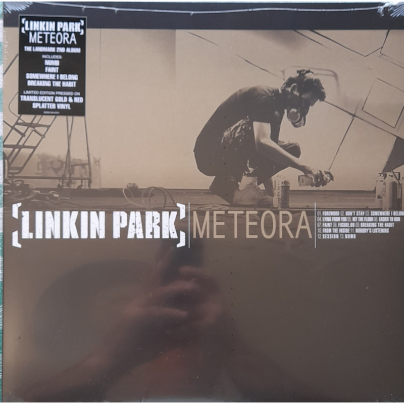 LINKIN PARK – Meteora (Limited Edition TRANSLUCENT GOLD & RED SPLATTER VINYL)