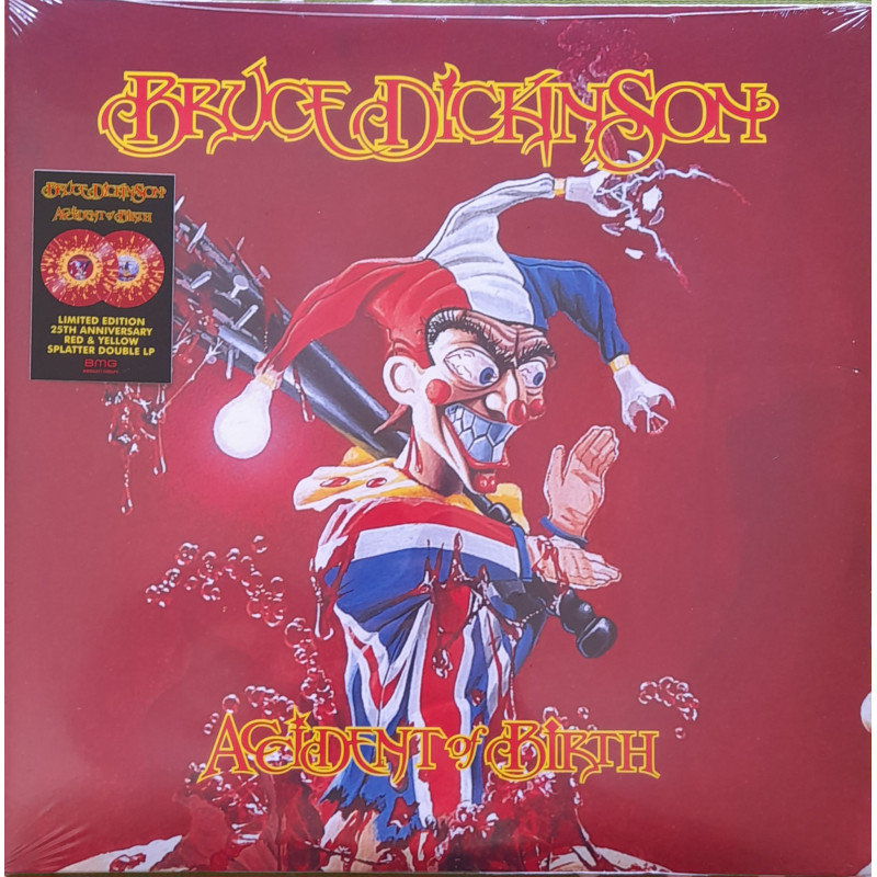 BRUCE DICKINSON – Accident Of Birth (25th.Anniversary Limited Edition RED & YELLOW SPLATTER VINYL) 2LP