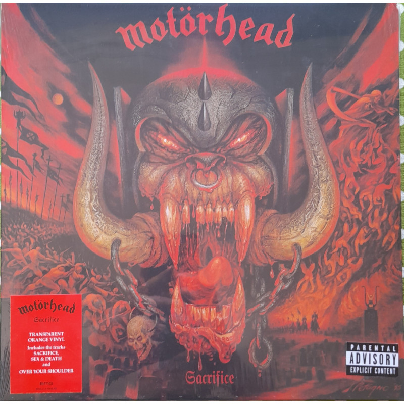 MOTÖRHEAD – Sacrifice (TRANSPARENT ORANGE VINYL)