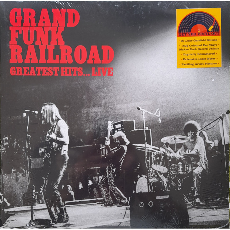 GRAND FUNK RAILROAD – Greatest Hits… Live (BROWN MARBLED)