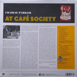 CHARLIE PARKER – At Cafe Society (Limited Edition  RED VINYL)
