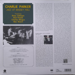 CHARLIE PARKER feat. DIZZY GILLESPIE, BUD POWELL, CHARLES MINGUS, MAX ROACH – Jazz At Massey Hall     790TL