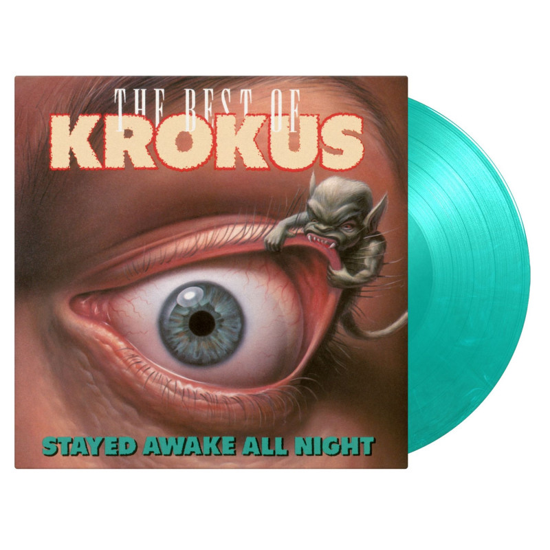KROKUS – Stayed Awake All Night:The Best Of (Limited (1500 Copies), Numbered, GREEN & WHITE MARBLED VINYL)  2LP