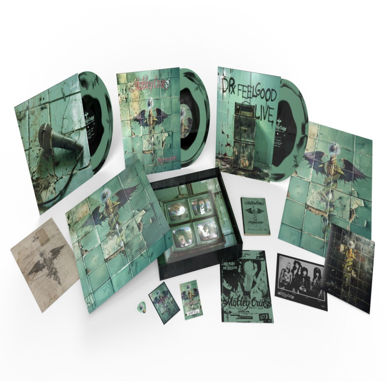 MÖTLEY CRÜE – Dr. Feelgood (DELUXE,LIMITED EDITION GREEN & BLACK SWIRL VINYL)  3LP BOXSET