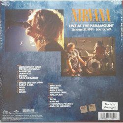 NIRVANA – Live At The Paramount  2LP