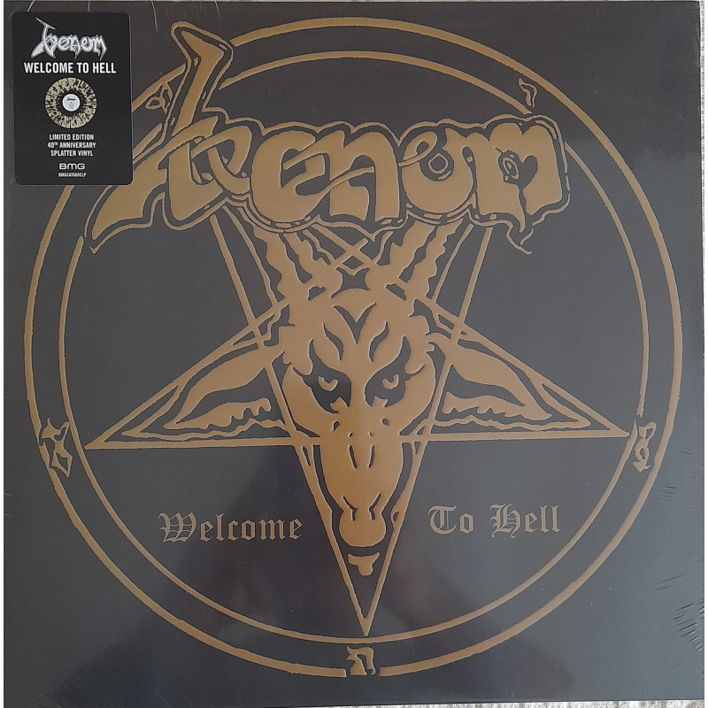 VENOM – Welcome To Hell (40th.Anniversary LIMITED EDITION GOLD with BLACK SPLATTER VINYL)