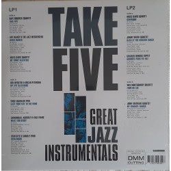 VARIOUS ARTISTS – Take Five/Great Jazz Instrumentals (LIMITED EDITION CRYSTAL CLEAR WHITE VINYL)  2LP