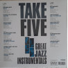 VARIOUS ARTISTS – Take Five/Great Jazz Instrumentals (LIMITED EDITION CRYSTAL CLEAR WHITE VINYL)  2LP
