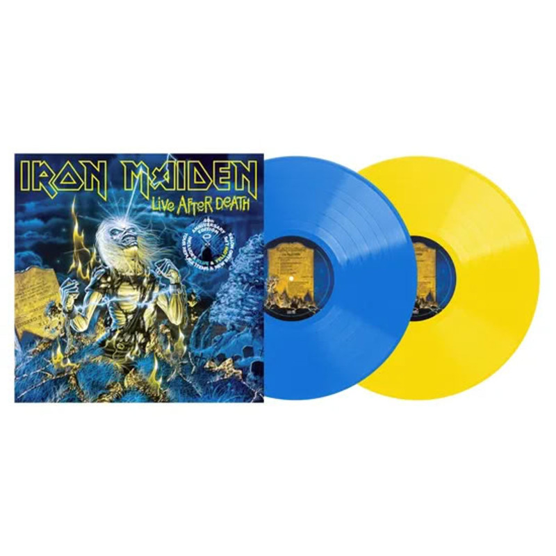 IRON MAIDEN – Live After Death (40th.ANNIVERSARY LIMITED EDITION BLUE & YELLOW VINYL)  2LP