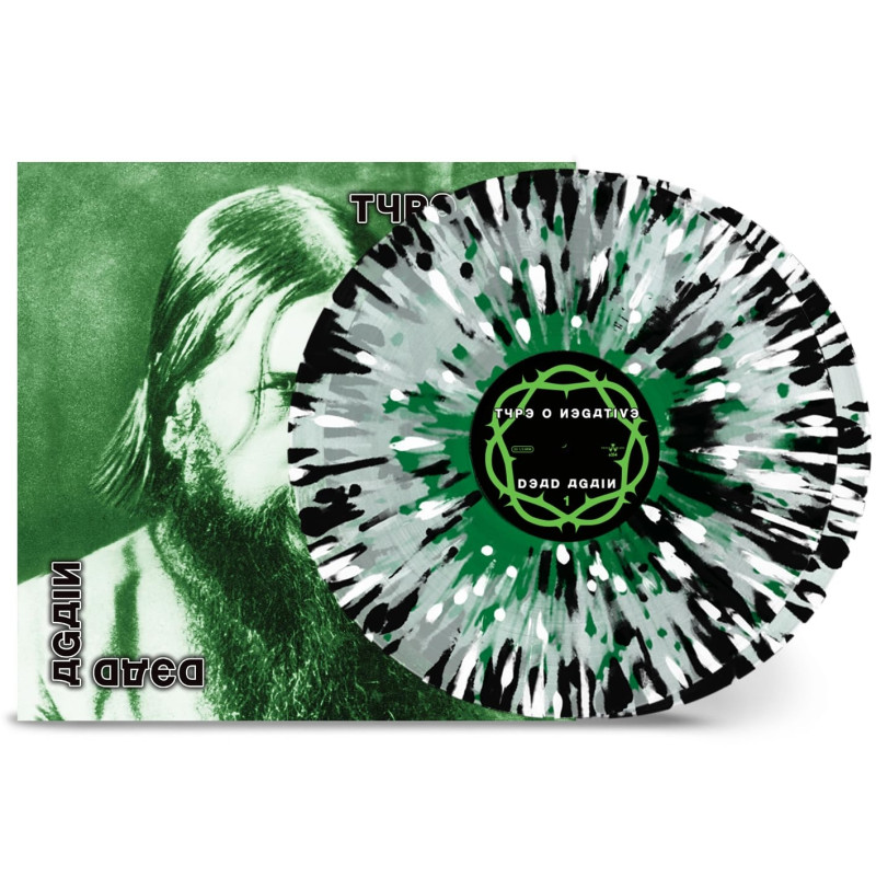 TYPE O NEGATIVE – Dead Again (LIMITED EDITION CLEAR with GREEN/WHITE/BLACK SPLATTER VINYL)  2LP
