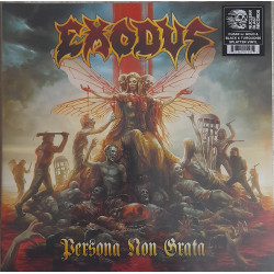 EXODUS – Persona Non Grata (LIMITED EDITION CLEAR with GOLD & BLACK & TURQUISE SPLATTER VINYL)  2LP