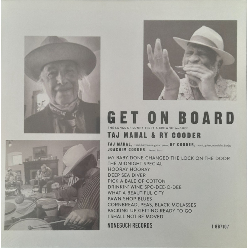 TAJ MAHAL, RY COODER – Get On Board (The Songs Of Sonny Terry & Brownie McGhee)