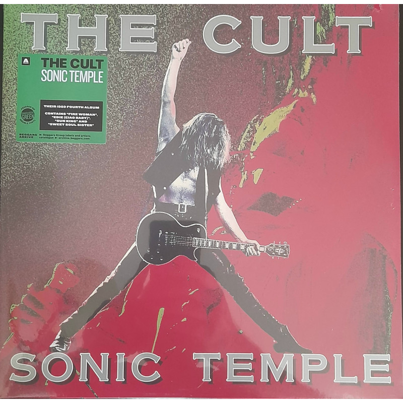 THE CULT – Sonic Temple (LIMITED EDITION GREEN TRANSLUCENT VINYL)  2LP