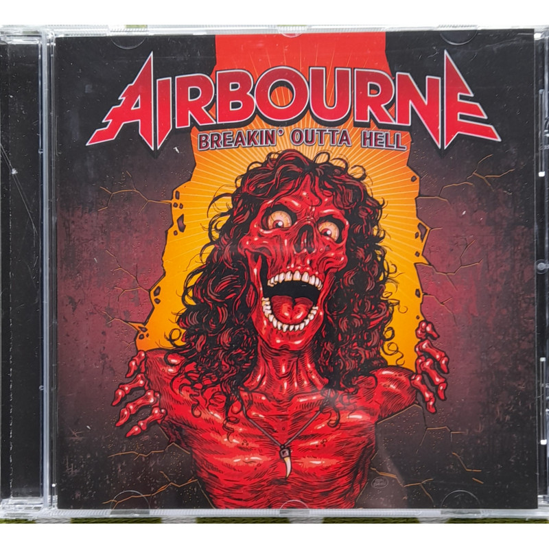Patch Tissé Airbourne "Breakin' Outa Clair" - 10 X 10 Cm, Pour Vestes, Kutten