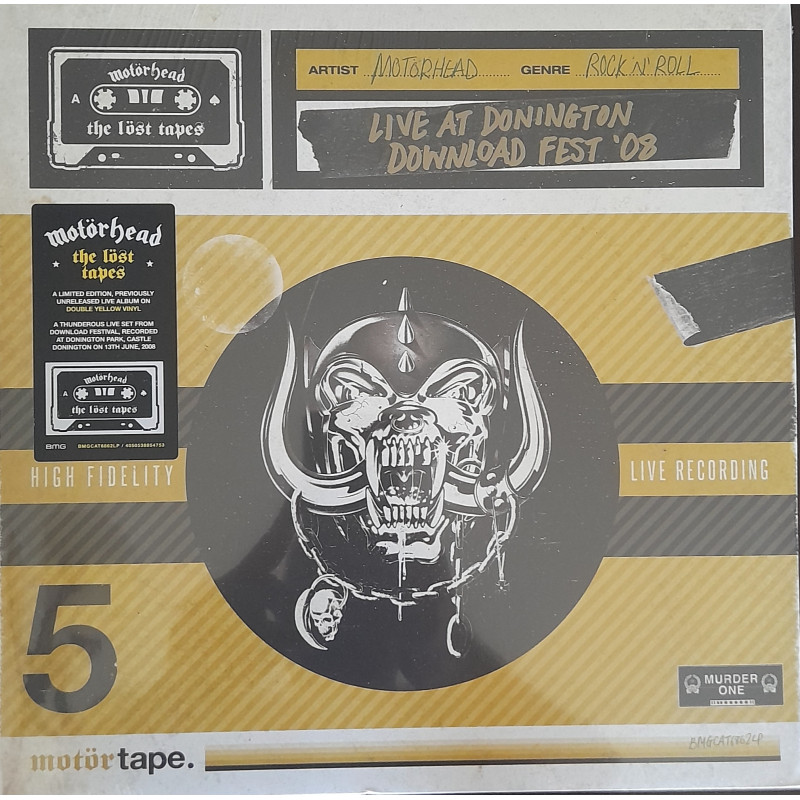 MOTÖRHEAD – The Löst Tapes Vol.5 (Live At Donington Download Fest ’08) (LIMITED EDITION TRANSPARENT YELLOW VINYL)  2LP