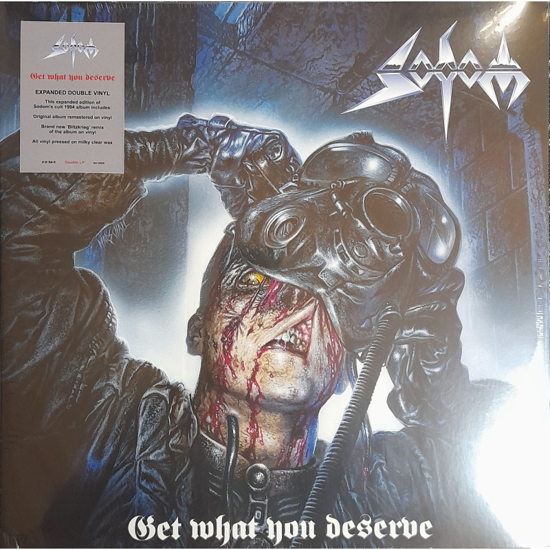 SODOM – Get What You Deserve 2LP (LIMITED EDITION MILKY CLEAR VINYL)