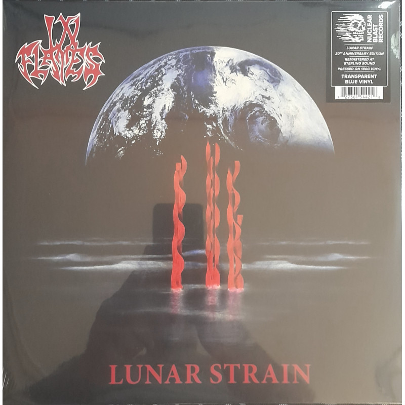 IN FLAMES – Lunar Strain  (30th.ANNIVERSARY LIMITED EDITION TRANSPARENT BLUE VINYL)