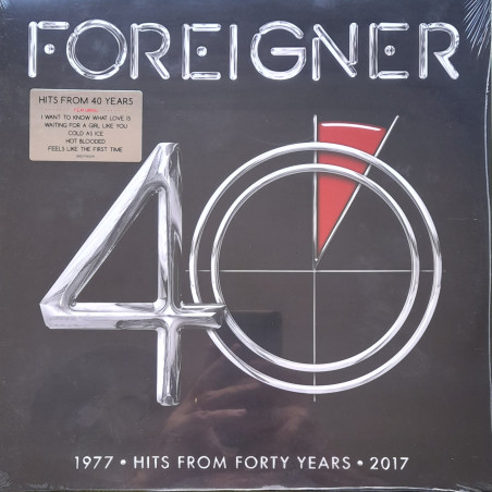 FOREIGNER – 40:Hits From Forty Years (1977-2017) (ön kapak)